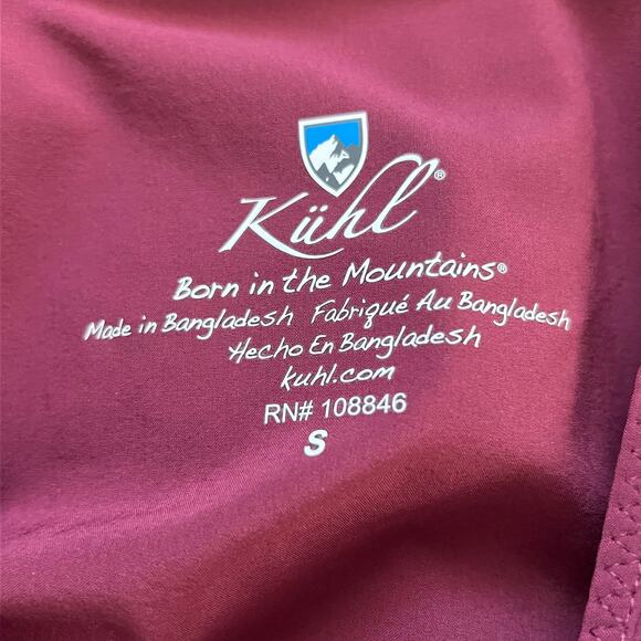 KÜHL Women’s Sleeveless Dress Burgundy Drawstring Size S Athletic Travel Sporty - Picture 3 of 7